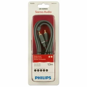 Philips 2-Cinch Stecker Stereo Audio Kabel, 1,5m 6