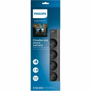 Philips SPN7040BA/60 Spannungsschutz Schwarz 6 AC-Ausgänge 2 M 12