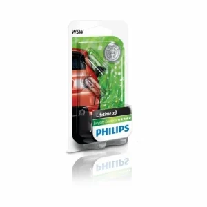 PHILIPS 12961LLECOB2 LONGLIFE ECOVISION W5W SIGNALLAMPE 12961LLECOB2, 2ER BLISTER 8