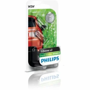 PHILIPS 12961LLECOB2 LONGLIFE ECOVISION W5W SIGNALLAMPE 12961LLECOB2, 2ER BLISTER 10