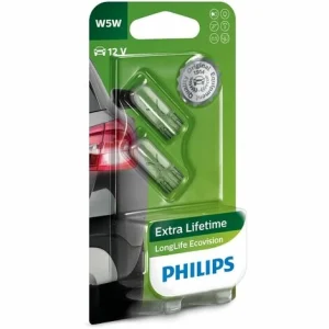 PHILIPS 12961LLECOB2 LONGLIFE ECOVISION W5W SIGNALLAMPE 12961LLECOB2, 2ER BLISTER 12